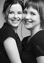 Two beautiful girls, best friends