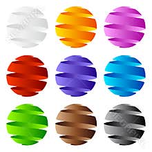 3D sphere icon and logo design