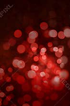 Red Christmas Lights Abstract Background