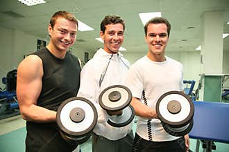 Three gym men