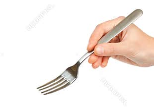 Fork in hand
