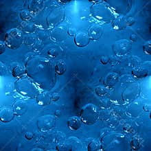 Seamless texture water with bubbles
