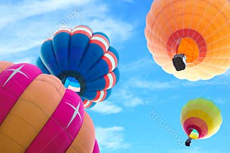 Colorful hot air balloon