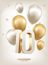 10th Year Anniversary Background