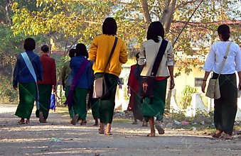 Walking to School.