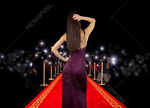 Celebrity on red carpet