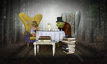 Imagination, Fantasy, Tea Party, Fun, Play