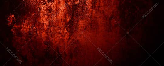 Red Grunge wall texture. Dark red grunge background. Horror Cement texture