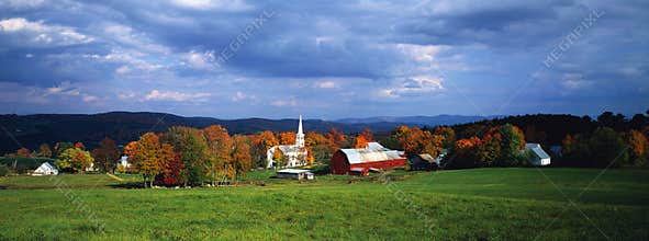 Peacham, VT in fall