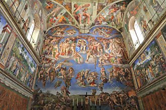 Michelangelo fresco in The Sistine Chapel, Vatican