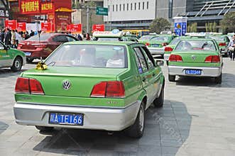 Chengdu city vw cabs