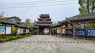 Dongqing Water Village Wind and Rain Bridge, Guilin, Guangxi