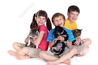 Children with pets