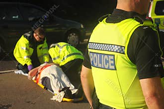 Accident scene