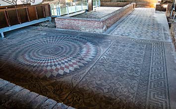 Museum of the Roman amphitheater, Casa del Anfiteatro at Merida, Spain
