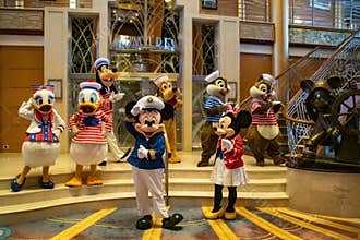 Disney characters group photo