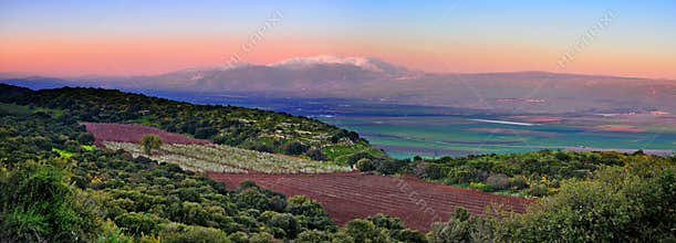 Israel Sunset Landscape