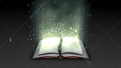 Fantasy and magical book animation.