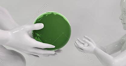 Eco Concept Background and Modern Innovation Concept