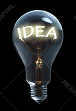 Idea light bulb