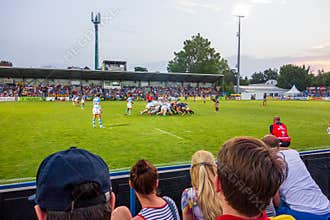 Rugby match between the teams of  Argentina and Romania at Bucharest