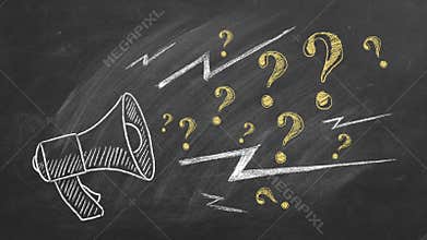 Megaphone. Stop motion animation.