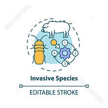 Invasive species concept icon