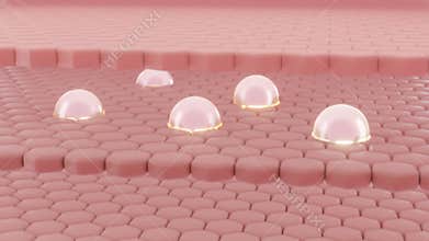 Animation skin layer and reduce up saggy skin cell.
