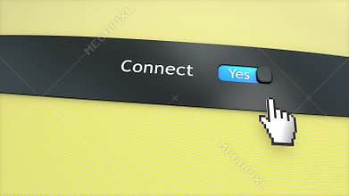 Application system setting Connect enable switch.