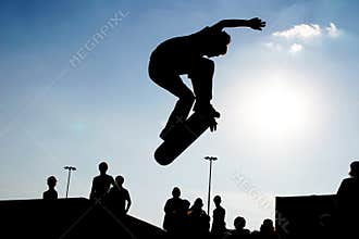 Skateboard jump