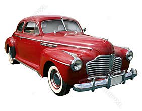 Classic american red car
