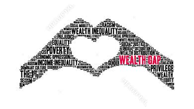 Wealth Gap animated word cloud
