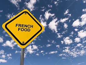 French food traffic sign