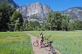 Biking in yosemite