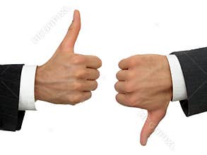 Businessmen's hands