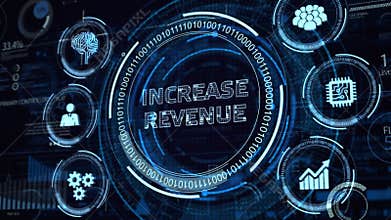 Increase revenue concept. Business, Technology, Internet and network concept