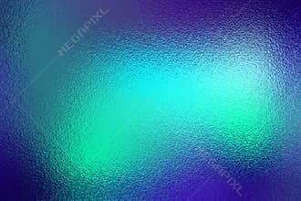 Neon metallic effect. Blue texture shine foil. Light blue color background. Glow metal effect. Gradient neon surface. Abstract bac