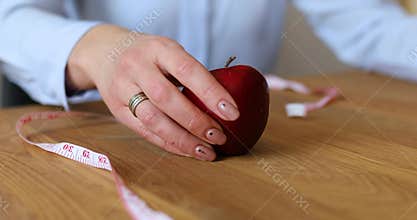 Choosing healthy or junk concept, Woman rejecting junk food or unhealthy food