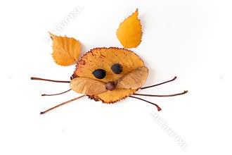 leaf animals clip art, diy, land art and fall activities with kindergarten children