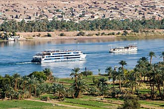 Cruise ship on Nile River