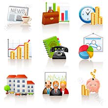 Business and finance icons