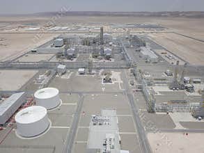 Oil & Gas Plant aerial view