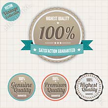 Quality and satisfaction guarantee badges