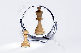 Chess pawn, chess king