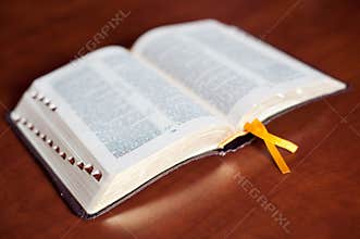Open Bible on Table
