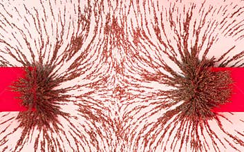 Magnetic repulsion force field.