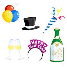New Year Icons