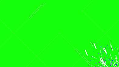 Confetti Firework Animation work 4k Abstract backdrop. Green Screen Confetti celebration
