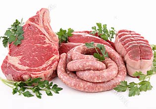 Isolated raw meats