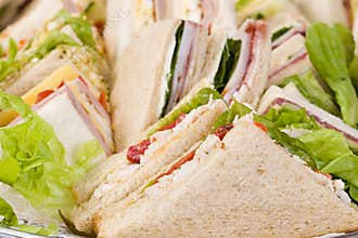 Close Up Sandwich Platter